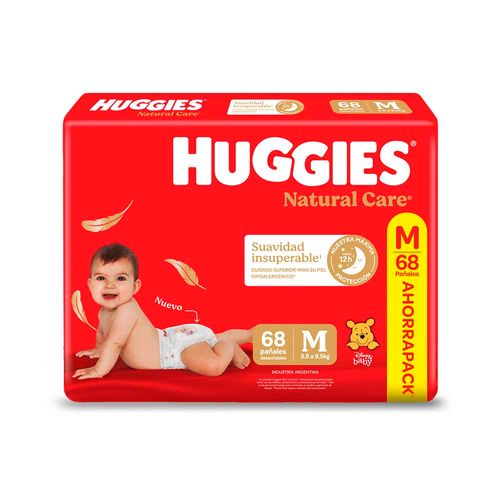 Pañal Huggies Supreme Care M 68u