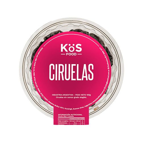 Ciruelas Dàgen Sin Carozo 100 G Kosfood