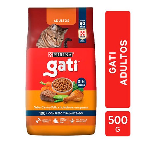 Alimento Carne Y Pollo 500Gr Gati