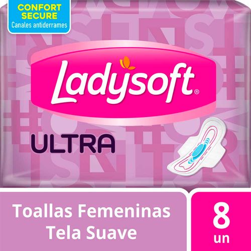 Toallas Femeninas Ladysoft Ultra Suave - 8 U