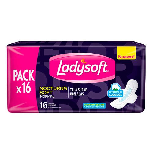 Toallas Femeninas Ladysoft Nocturna Soft - 16 U