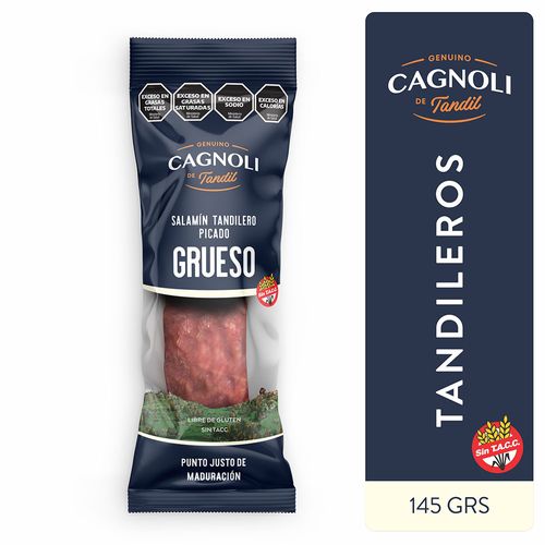 Salamin Tandilero Picado Grueso X 145 Gr Cagnoli