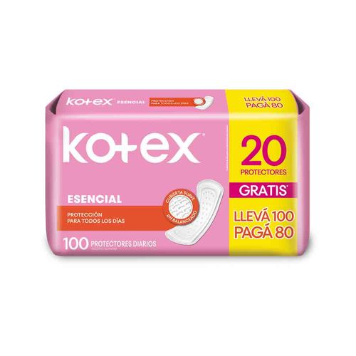 Protector Diario Esencial X 100 U Kotex