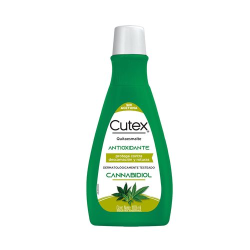 Quitaesmalte Cutex Antioxidante & Cbd 100ml