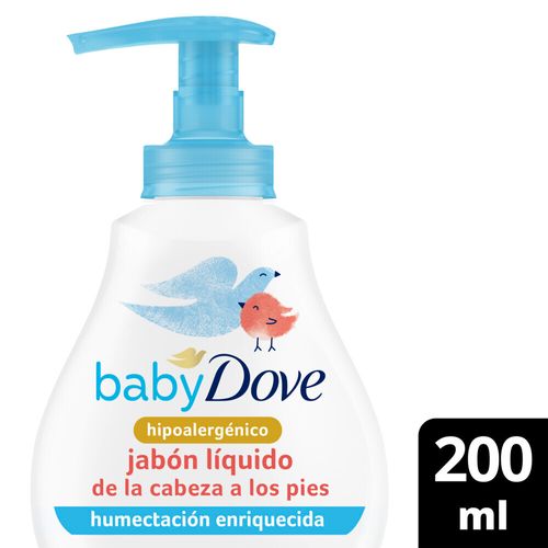 Jabón Líquido Corporal Baby Dove Humectación  200 Ml