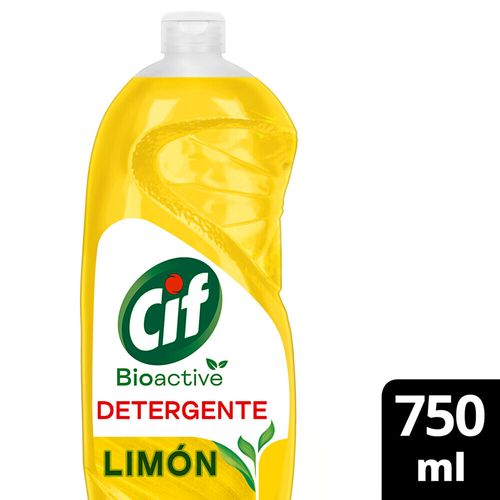 Detergente Bioactive Limón Botella 750 Ml Cif