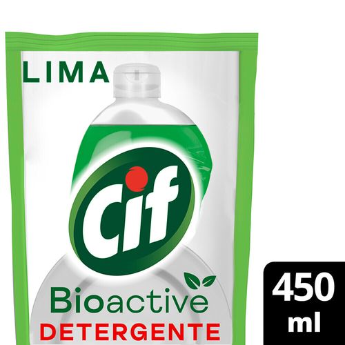 Detergente Bioactive Lima Doypack 450 Ml Cif