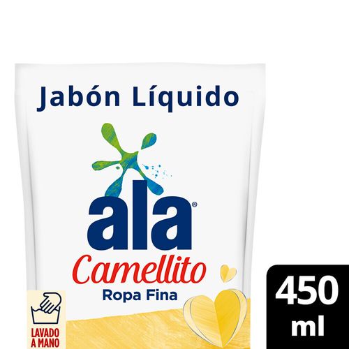 Jabón Líquido Lavado a Mano CAMELLITO Hipoalergénico Doypack 450 Ml Ala