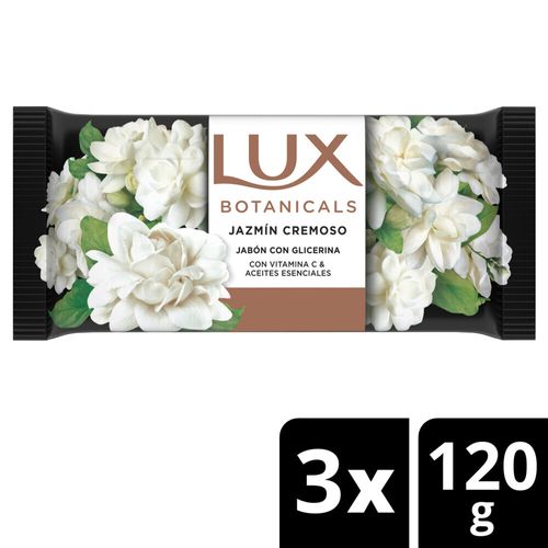 Jabón en Barra Jazmín Cremoso Multipack x3 120 Gr Lux