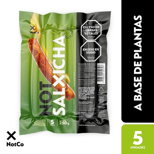 Salchicha Vegana X 250 Gr Notsalxicha