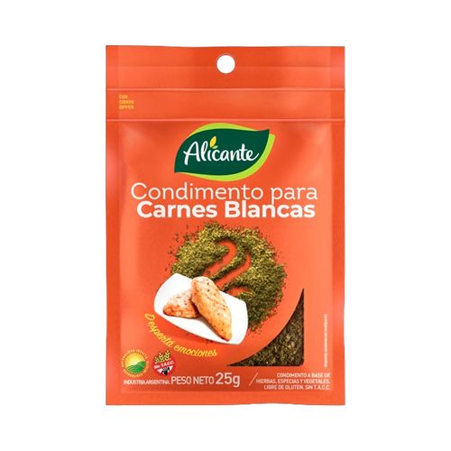 Condimento Para Carnes Blancas X 25 Gr Alicante