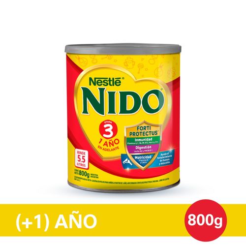 Leche En Polvo Nido® 3 Prebio 1 800 Gr