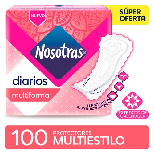 Protector Diario Nosotras Multiestilo Con Caléndula X 100 U