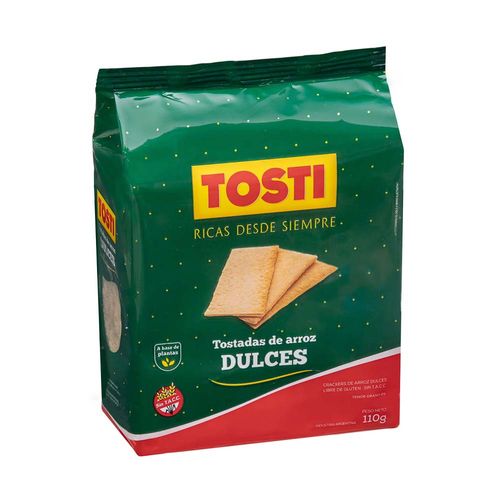 Tostadas De Arroz Dulces Tosti 110 Gr