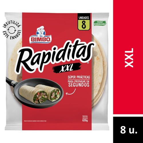 Tortillas Xxl Rapiditas 8 U