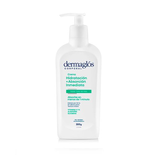 Crema Corporal Hidratación Absorción Inmediata 300 Ml Dermaglós