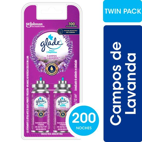 Desodorante Ambiente Toque Lavanda Repuesto X 2 U Glade