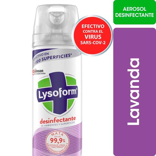 Desinfectante Ambiente Lysoform Lavanda Aerosol 285ml