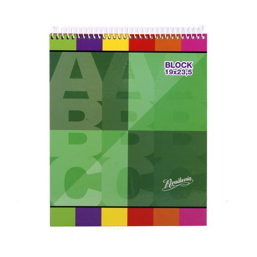 Block Rayado 19x23.5 Cm Rivadavia