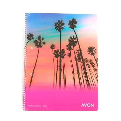 Cuaderno Espiral Avon 22x29 Rayado 84 Hojas