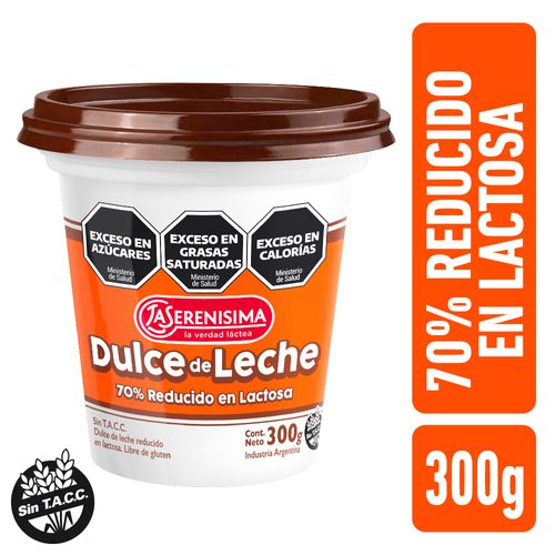 Dulce De Leche La Serenisima Red Lactosa Pote 300g