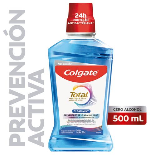 Enjuague Bucal Total Clean Mint 500 Ml Colgate