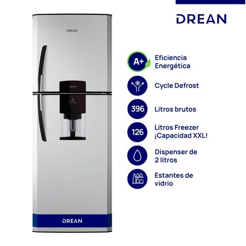 Heladera Ciclica 362l Silver Hdr400f41s Drean