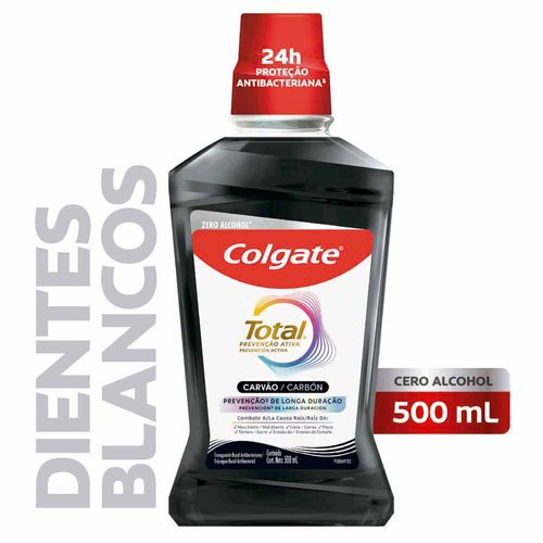 Enjuague Bucal Colgate Total 12 Carbón Activado 500 Ml