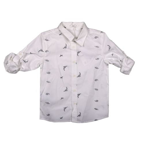 Camisa Niño Mini Print Blanca Talle 6 Urb