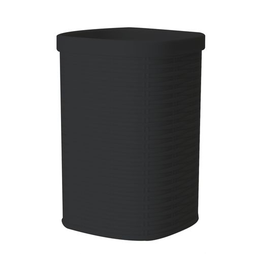 Portacepillo Look Rattan Negro Krea