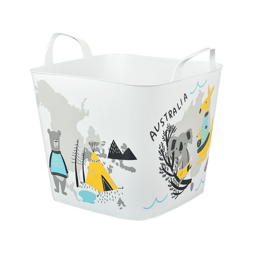 Hamper Plastico Infantil Con Asas Krea