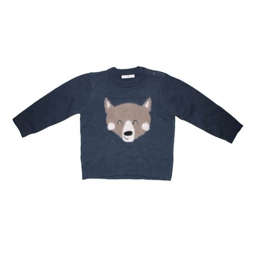 Sweater Bebe Print Lobo 12-36 Urb