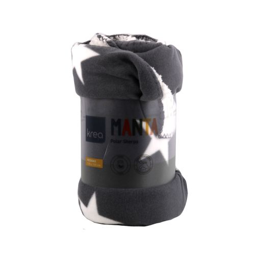 Manta Polar Sherpa Kids Estrellas Krea