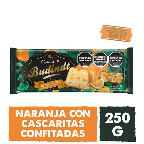 Budin Naranja Con Cascaras Confitadas X 250 Gr Cuisine & Co
