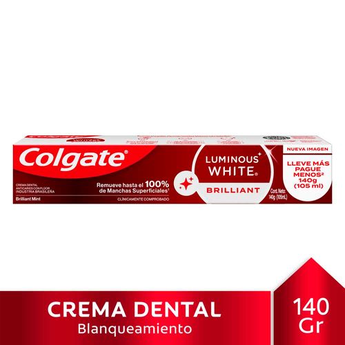 Crema Dental Colgate Luminous White Bril 140g