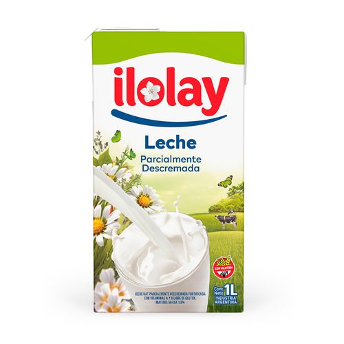 Leche Ilolay Parcialmente Descremada Brik X 1 L