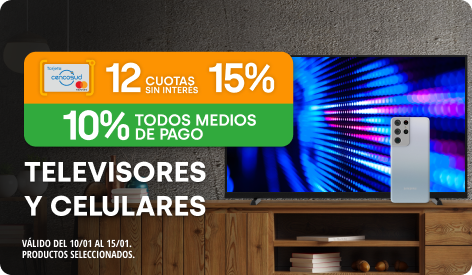 10% y 12 CSI en Tv Led y Celulares