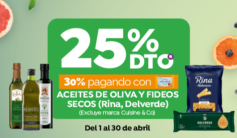 Jumbo Prime | 25% en Aceites de Oliva y Fideos
