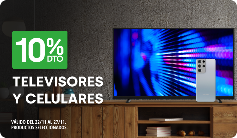 10% en TV y Celulares