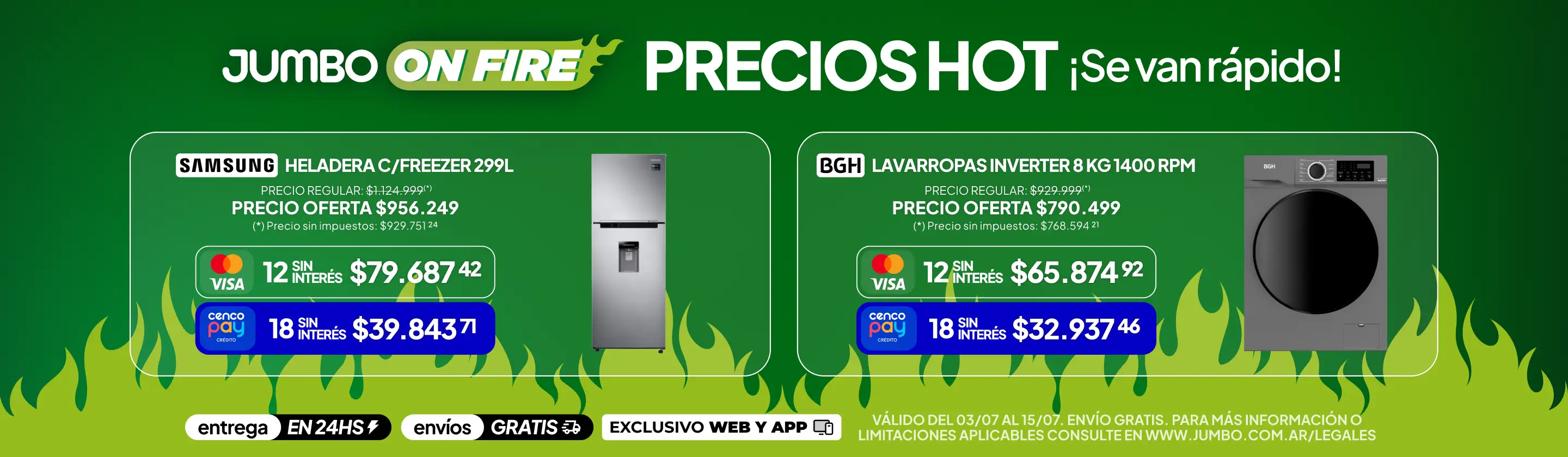 Heladeras, Lavarropas y más