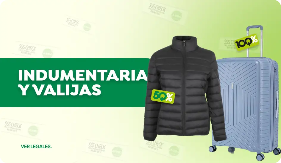 Indumentaria y Valijas | Jumbo al 100