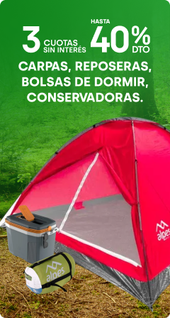 Hasta 40% y 3CSI en Carpas y más