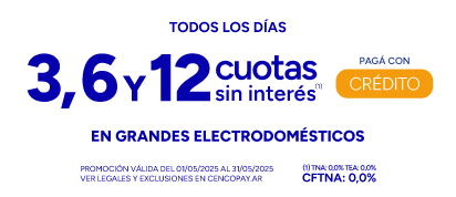 3, 6 y 12 CSI en Grandes Electro