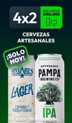 4x2 en Cervezas Artesanales