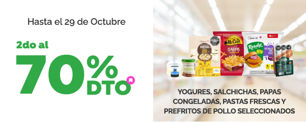 2do al 70% en Frescos y Congelados