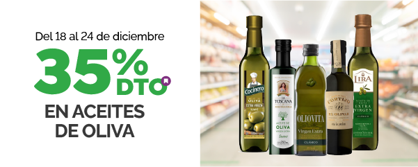 35% en Aceites de Oliva