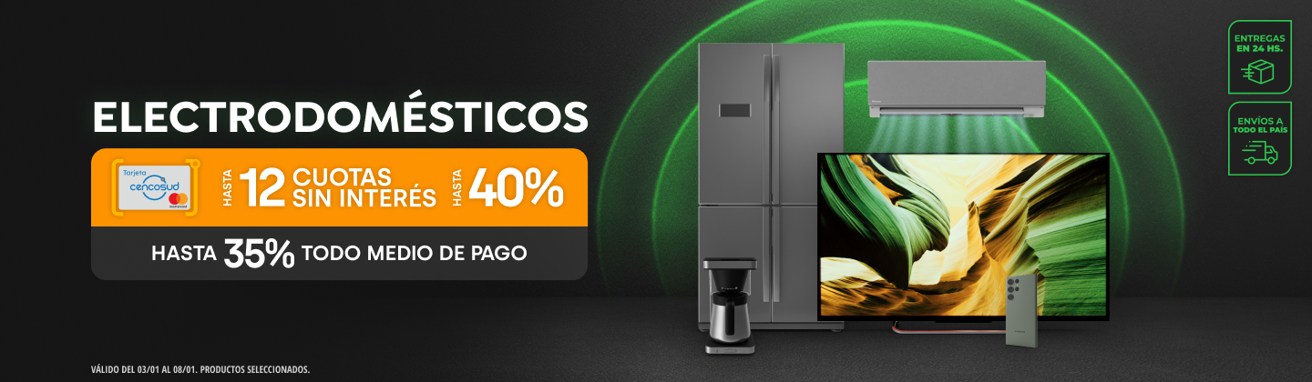 Hasta 35% en Electrodomésticos