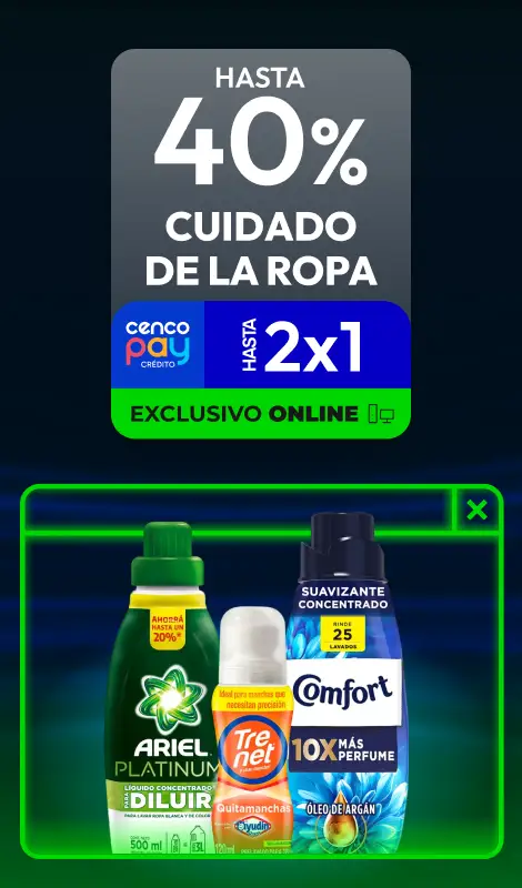 Hasta 40% en Cuidado de la ropa