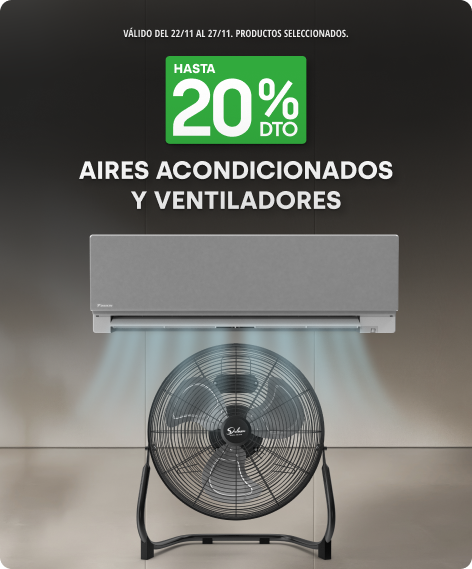 Hasta 20% en Aires y Ventilación