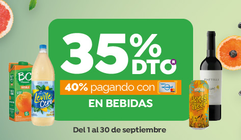 Jumbo Prime | 35% en Bebidas